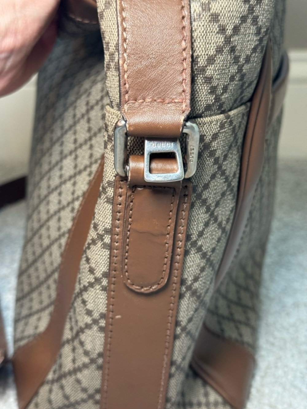 GUCCI Diamante Coated Canvas Messenger Bag - Picture 11 of 16